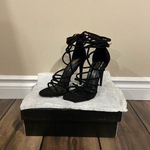 Tangled Up With You Heels - Black